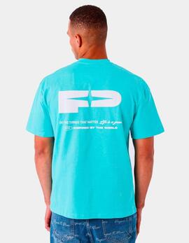Camiseta PXP 2512022 - Turquesa/Blanco