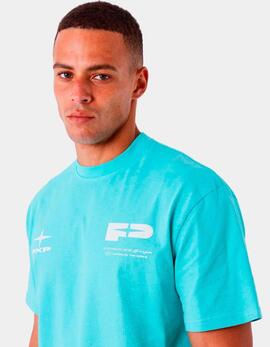 Camiseta PXP 2512022 - Turquesa/Blanco