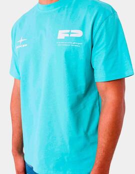 Camiseta PXP 2512022 - Turquesa/Blanco