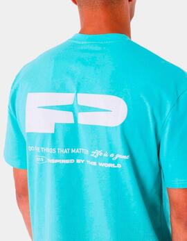 Camiseta PXP 2512022 - Turquesa/Blanco