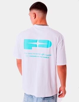 Camiseta PXP 2512022 - Blanco/Turquesa