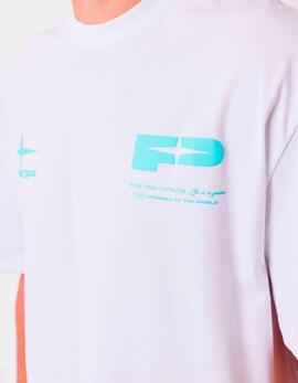 Camiseta PXP 2512022 - Blanco/Turquesa