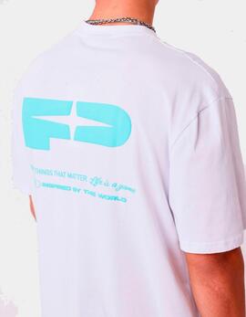 Camiseta PXP 2512022 - Blanco/Turquesa