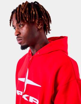 Sudadera Capucha Abierta PXP 2534000 - Rojo
