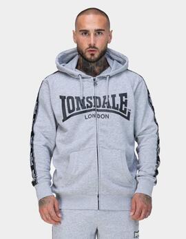 Sudadera Capucha LONSDALE BIGTON - Marl Grey/Black/White