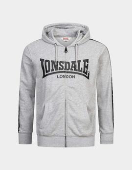 Sudadera Capucha LONSDALE BIGTON - Marl Grey/Black/White