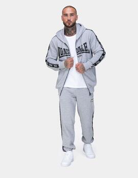 Sudadera Capucha LONSDALE BIGTON - Marl Grey/Black/White