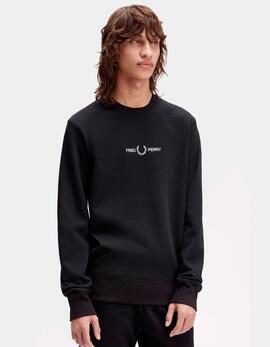 Sudadera Crew FRED PERRYM4727 - Black
