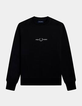 Sudadera Crew FRED PERRYM4727 - Black