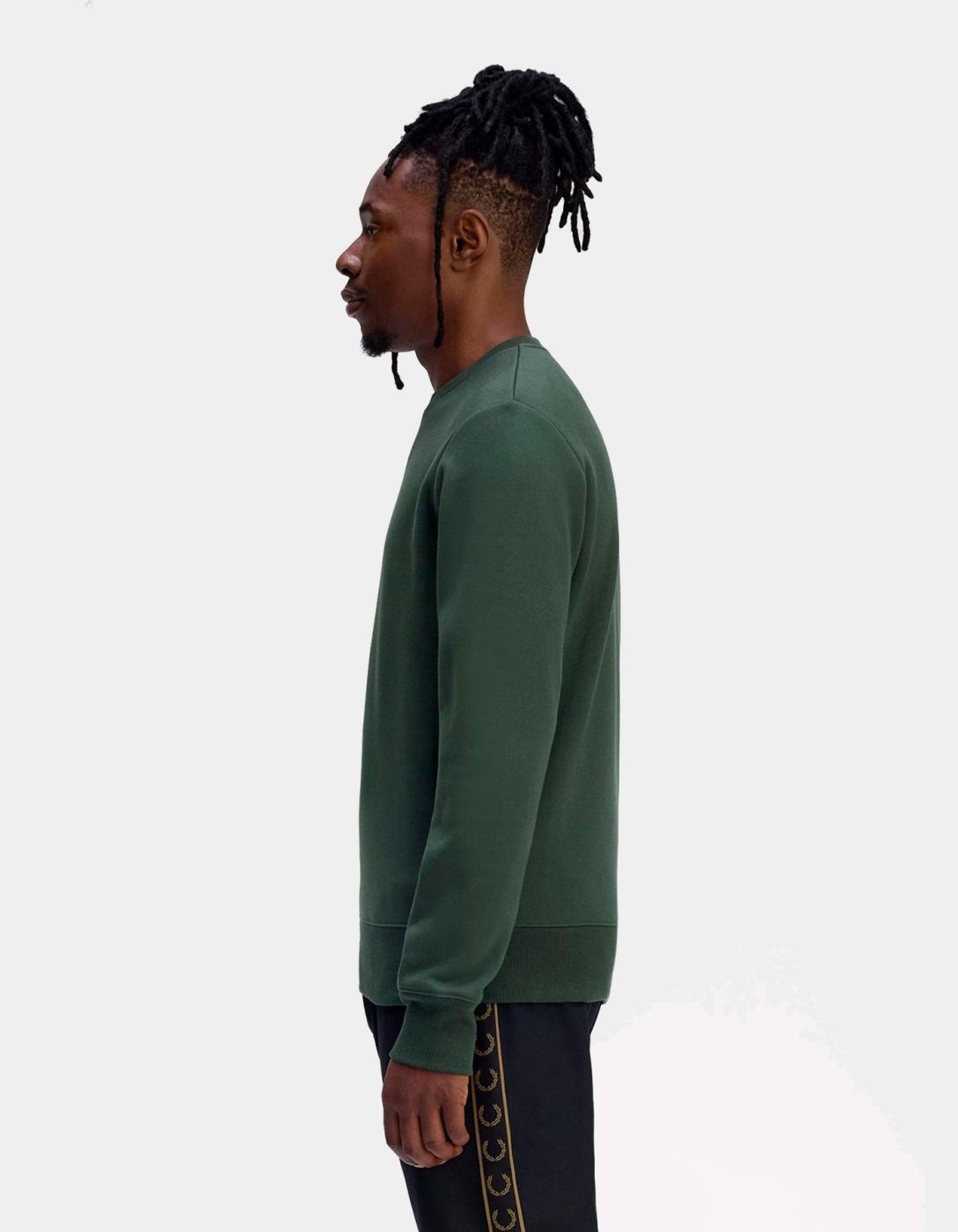 Sudadera Crew FRED PERRY M4727 - Laurel Wreath Green