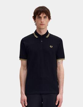 Polo FRED PERRY M12 - Black/Gold