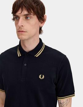 Polo FRED PERRY M12 - Black/Gold