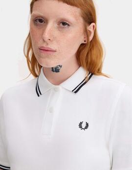 Polo FRED PERRY G3600 - White/Black