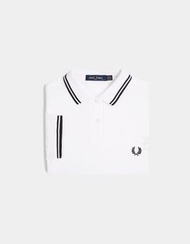 Polo FRED PERRY G3600 - White/Black
