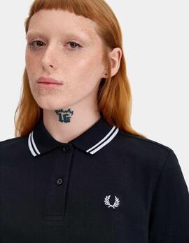 Polo FRED PERRY G3600 - Black/White