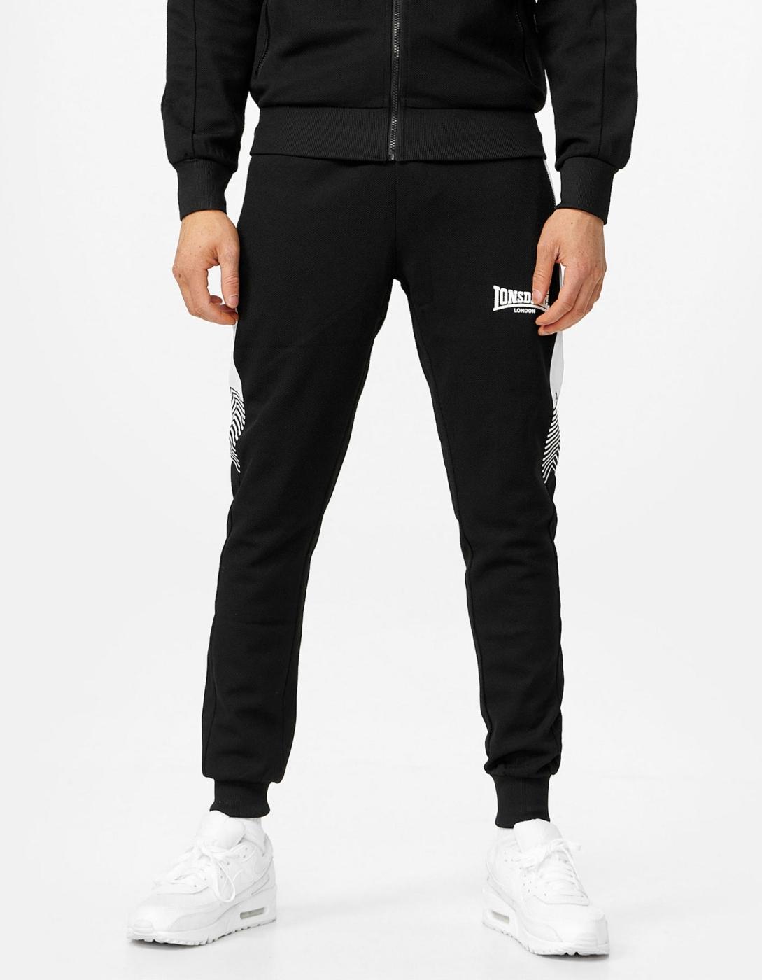 Pantalón Chándal LONSDALE MARTHALL - Black/White