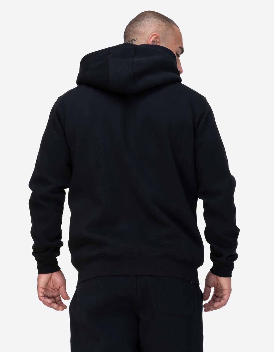 Sudadera Cap. Abierta GARRIGILL - Black/White/Red