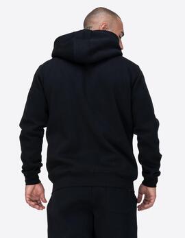 Sudadera Cap. Abierta GARRIGILL - Black/White/Red