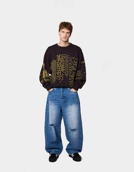 Pantalón GRIMEY ROYAL PAW BIG BOY DNM - Washed Blue
