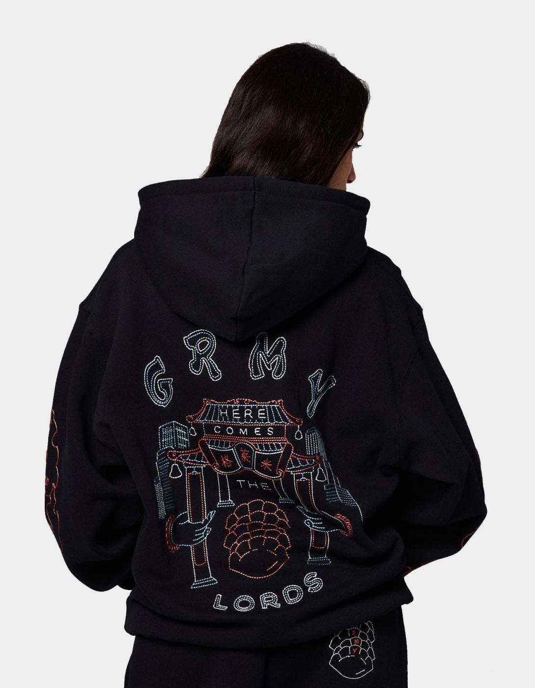Sudadera Capucha GRIMEY SAMPANS - Black