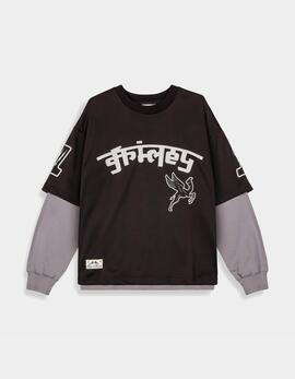 Camiseta Manga Larga RACE WAR MESH - Black