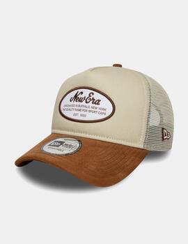 Gorra NEW ERA OVAL PATCH SUEDE TRUCKER NEWERA  - Light Bei