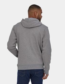 Sudadera Cap. PATAGONIA  P-6 LOGO UPRISAL - Gravel Heather