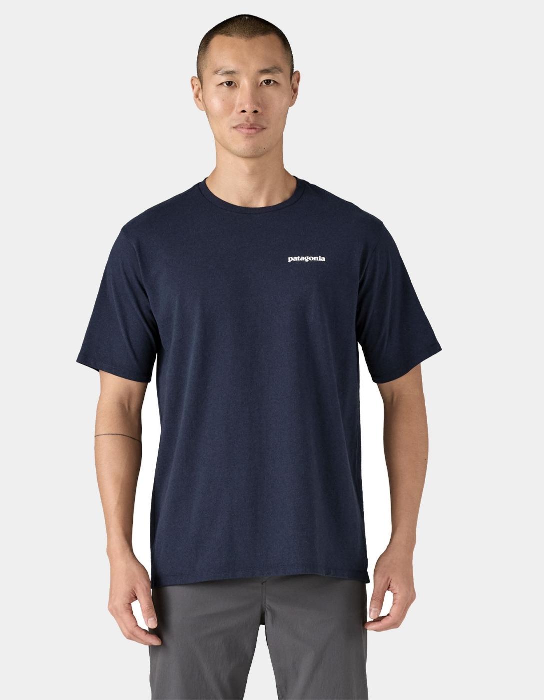 Camiseta PATAGONIA P-6 LOGO RESPONSIBILI - New Navy