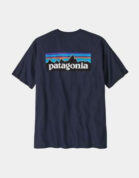 Camiseta PATAGONIA P-6 LOGO RESPONSIBILI - New Navy