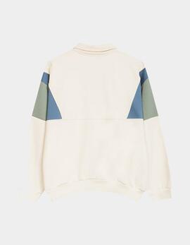 Sudadera KAOTIKO HARRY  - Harry Bone/Prusia/Old Green