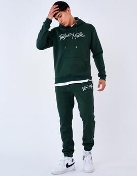 Pantalón Chándal T224006 - Verde/Blanco