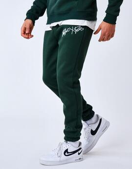 Pantalón Chándal T224006 - Verde/Blanco