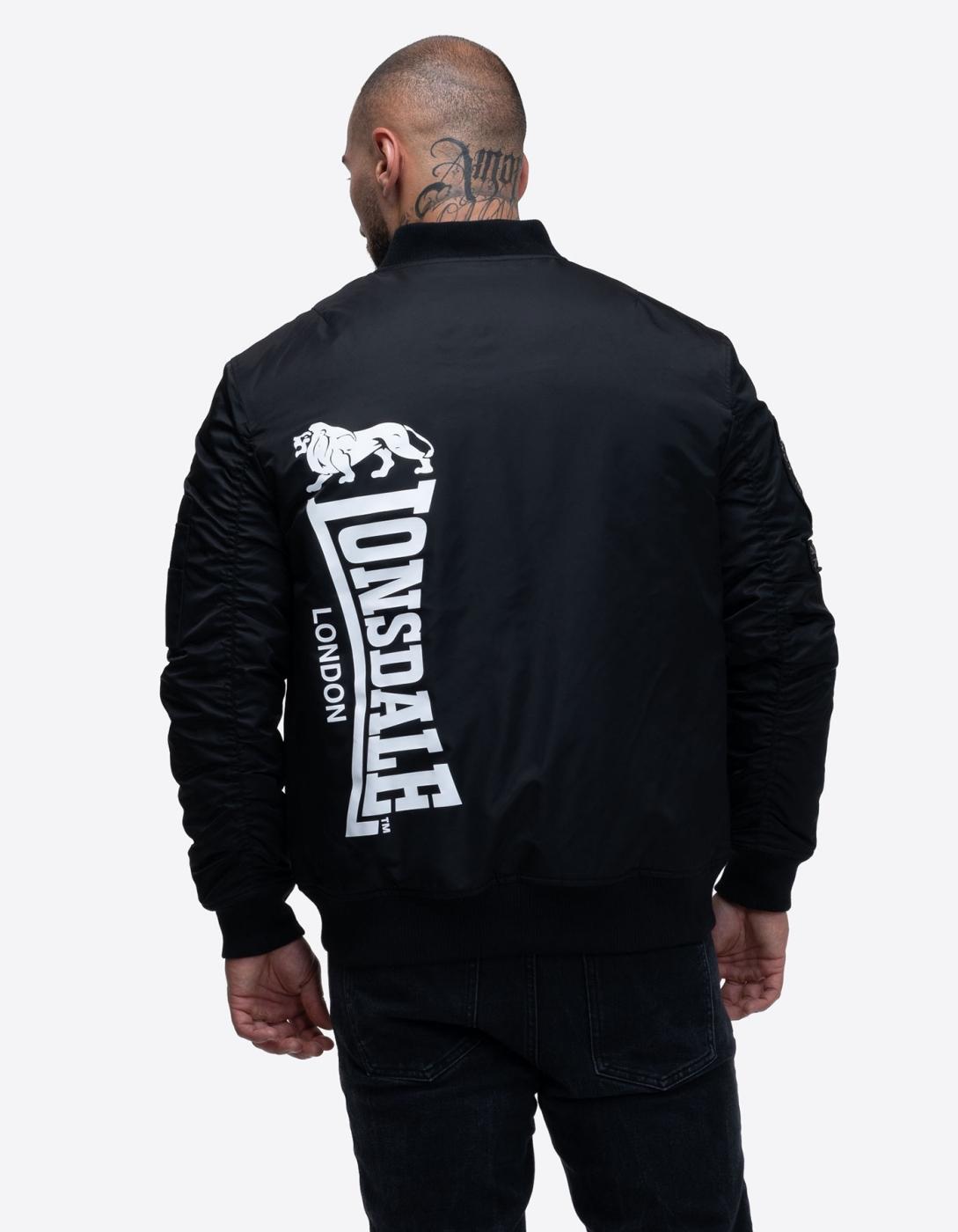Cazadora Lonsdale LUDFORD - Black/White