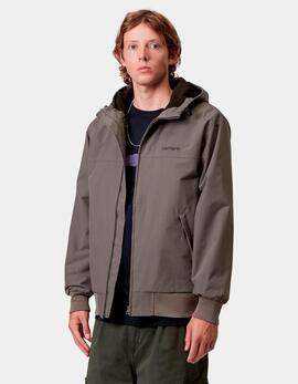 Cazadora Carhartt Wip HOODED SAIL - Porphyry / Black