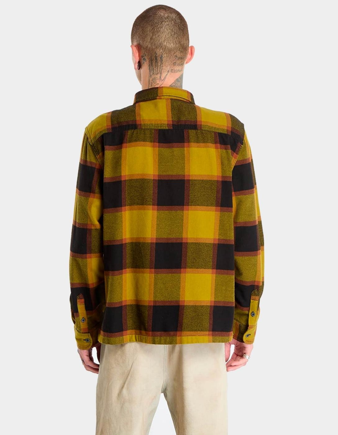 Camisa Vans LARKSPUR PLAID FLANNEL - Burnt Gold/Black