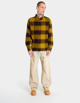 Camisa Vans LARKSPUR PLAID FLANNEL - Burnt Gold/Black