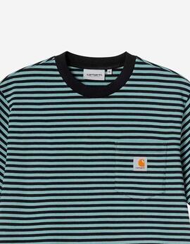 Camiseta CARHARTT WIP VERNER POCKET - Black / Citadel