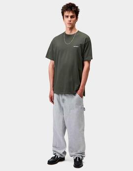 Camiseta CARHARTT WIP SCRIPT EMBROIDERY - Opuntia / White