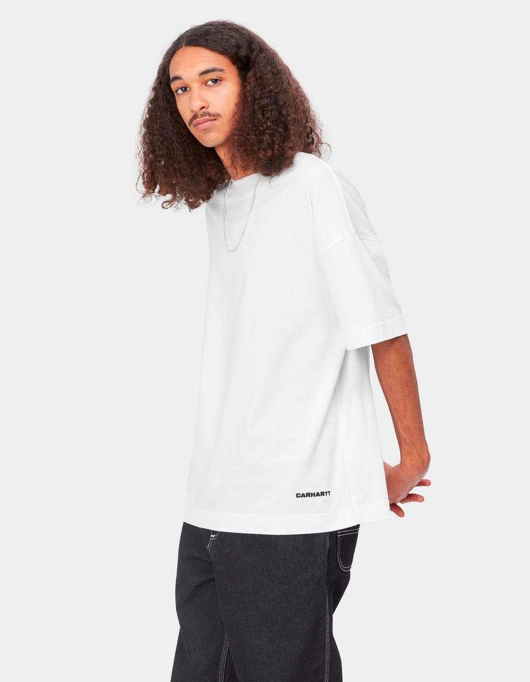 Camiseta CARHARTT WIP LINK SCRIPT - White / Black