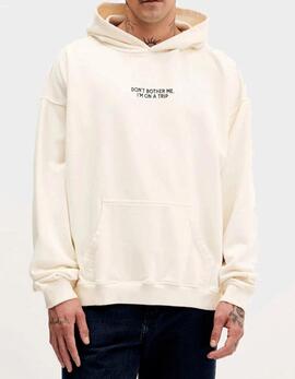 Sudadera Cap. KAOTIKO WASHED BUSY CUPID - Ivory
