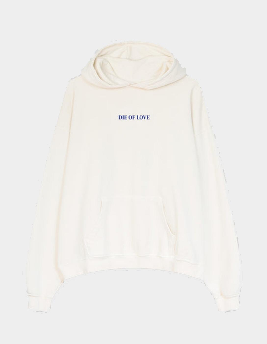 Sudadera Capucha KAOTIKO WASHED DIE OF LOVE - Ivory