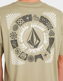 Camiseta VOLCOM ROUND OUT - Green Tea