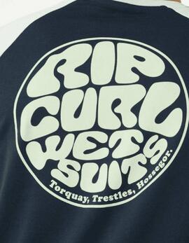 Camiseta RIP CURL WETSUIT LS - Dark Navy