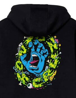 Sudadera Capucha SLIME SCREAM - Black