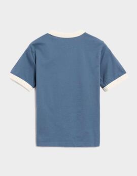 Camiseta W' REMINISCING RINGER- Velvet Blue Heavy
