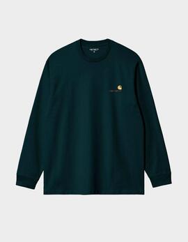 Camiseta Manga Larga AMERICAN SCRIPT - Deep Lagoon