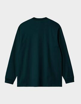 Camiseta Manga Larga AMERICAN SCRIPT - Deep Lagoon