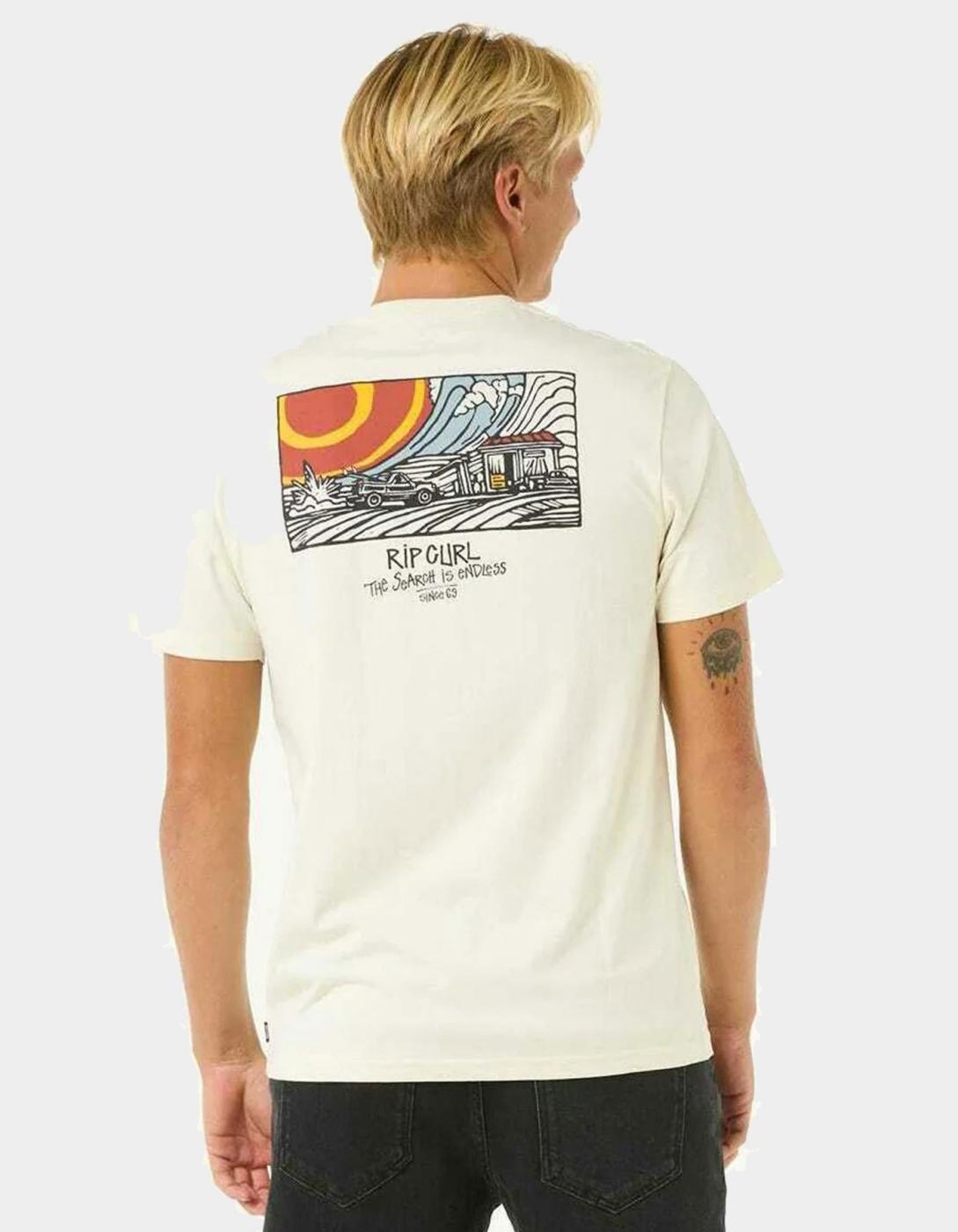 Camiseta RIP CURL KEEP ON TRUCKING - Bone