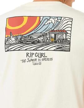 Camiseta RIP CURL KEEP ON TRUCKING - Bone