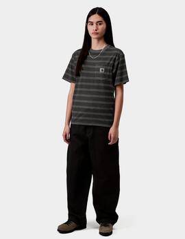 Camiseta CARHARTT WIP W' HANSON POCKET - Black